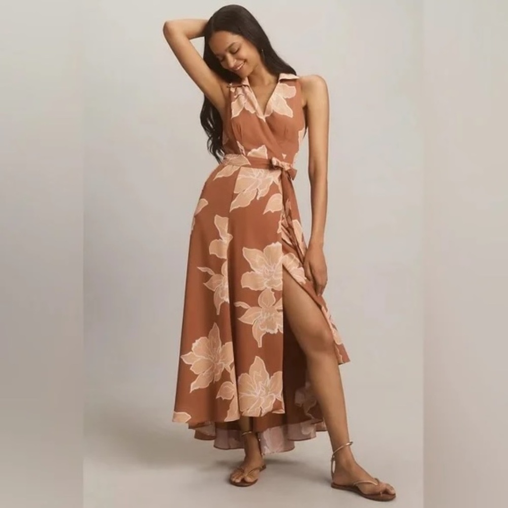 Hutch Sleeveless Collared Wrap Dress